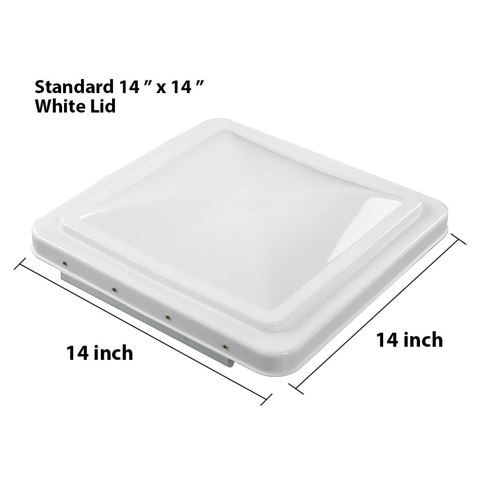 14" x 14" White Roof Vent Cover J4505