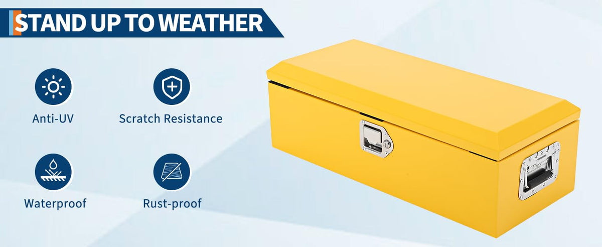 30 Inch Low-Profile Steel Truck Bed Tool Box with Lock & Key O882035