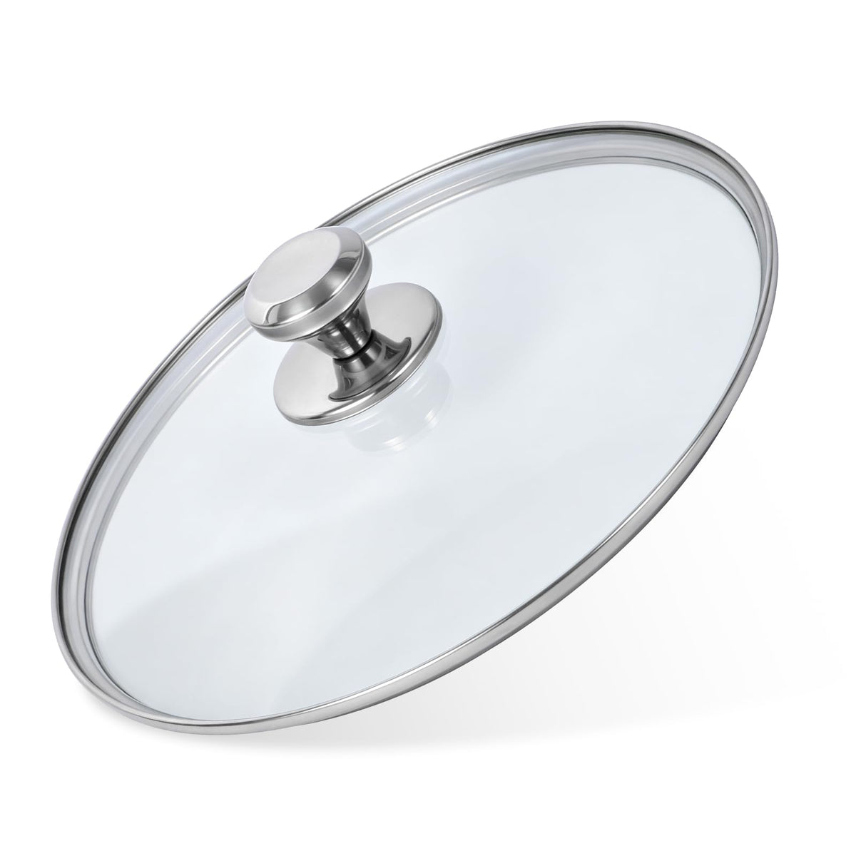10.25 Inch Tempered Glass Lid with Stainless Steel Knob P899