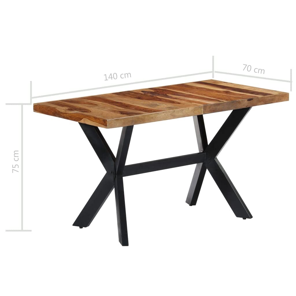 55.1"x27.6"x29.5" Solid Sheesham Wood Dining Table O955