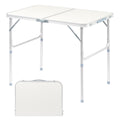 3FT Adjustable Height Aluminum Folding Camping Table F48470