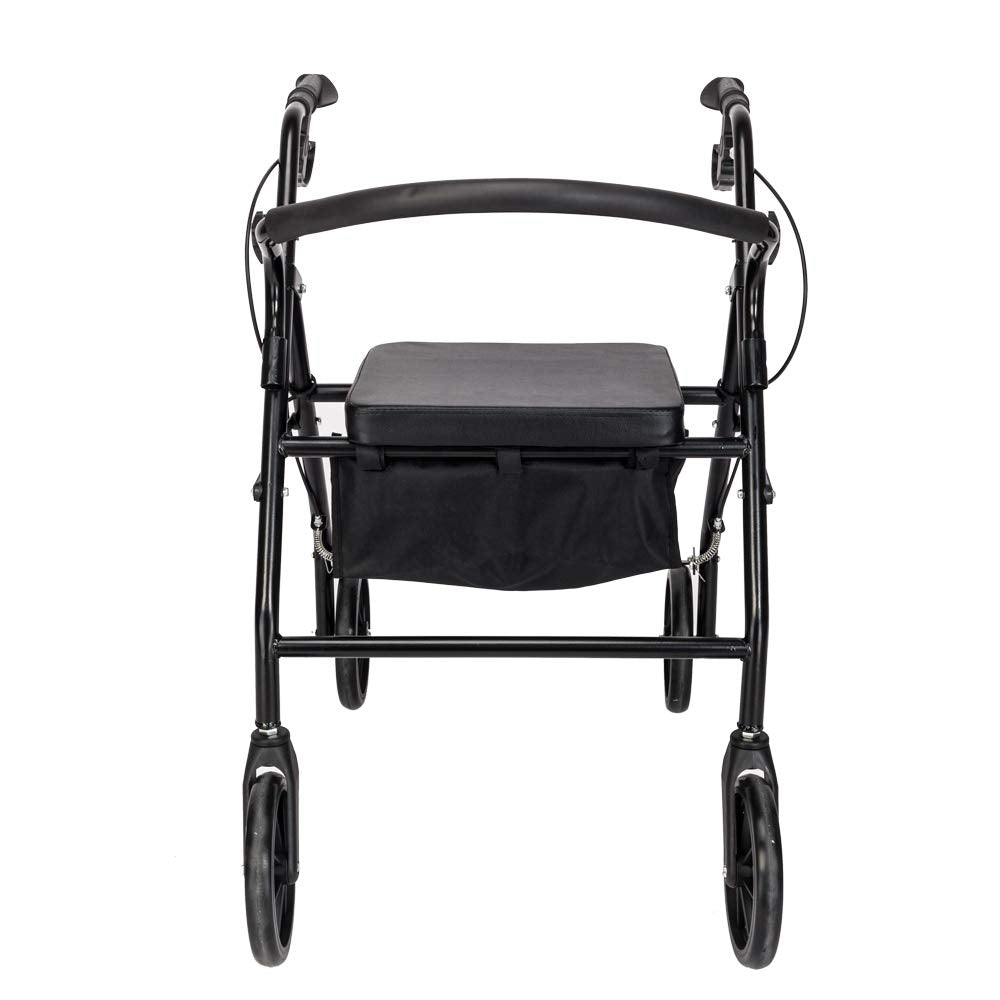 Rollator Walker with Seat, 8" Wheels, 286 Pound Capacity J97097