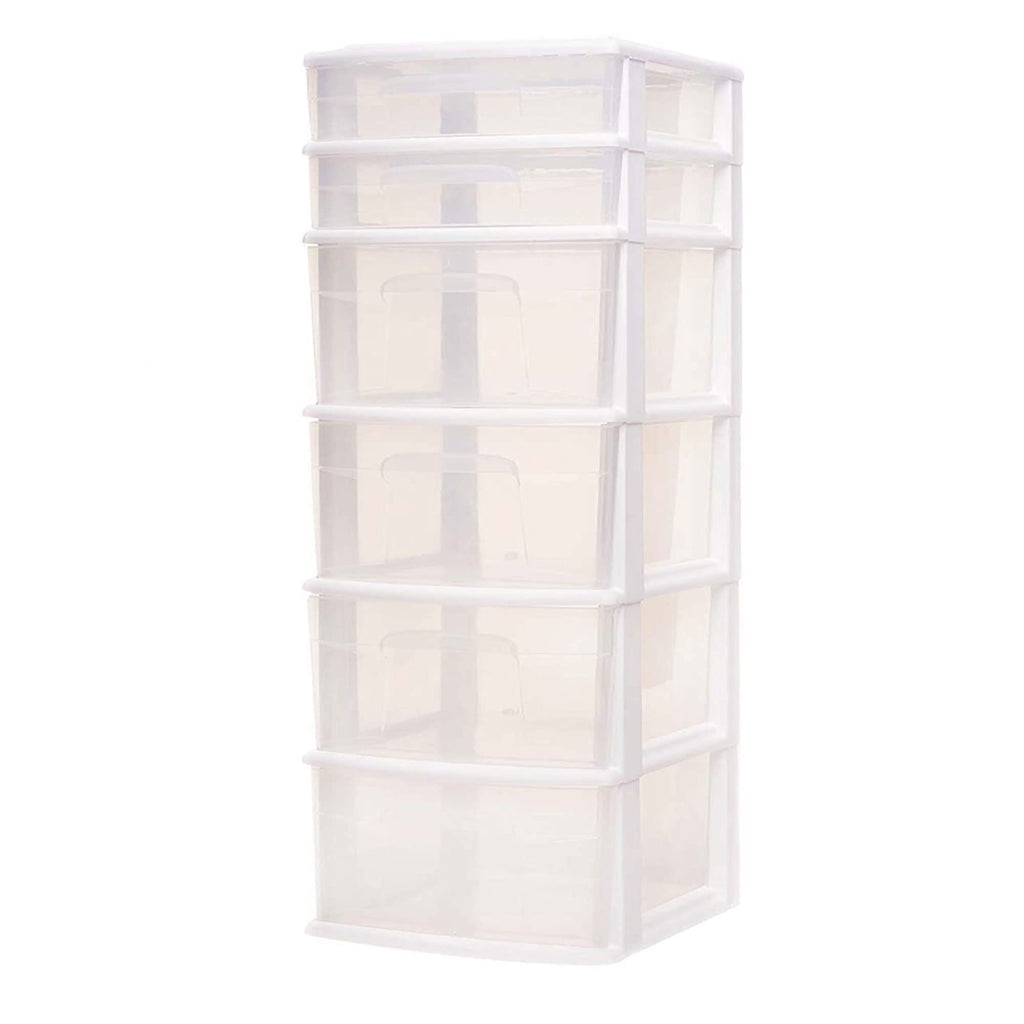 6 Drawer Plastic Storage Cart 2 Pack G53815