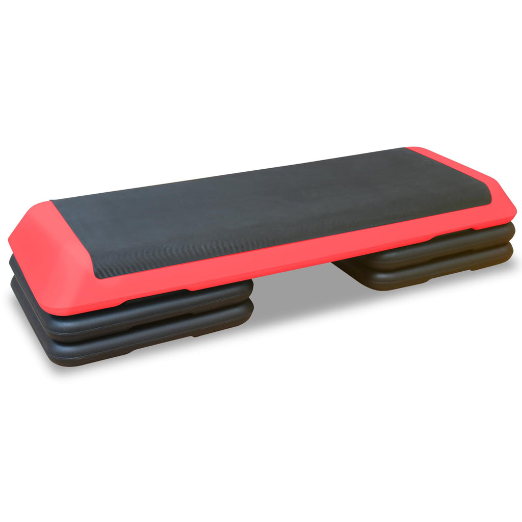 43'' Adjustable Aerobic Exercise Step Platform with 4 Stackable Risers E775298