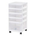 5 Drawer Rolling Storage Cart with Organizer Top X94550