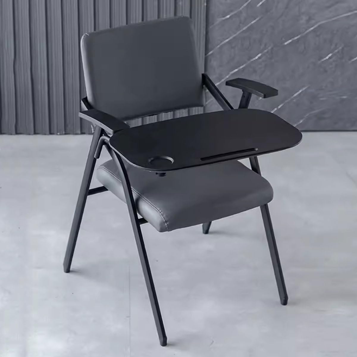 Foldable Office Chair with Attached Desk A284