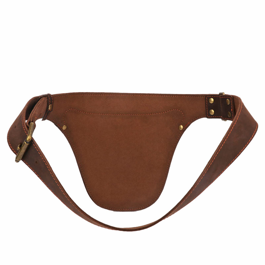 Leather 3 Pockets Adjustable Tool Belt Bag B478