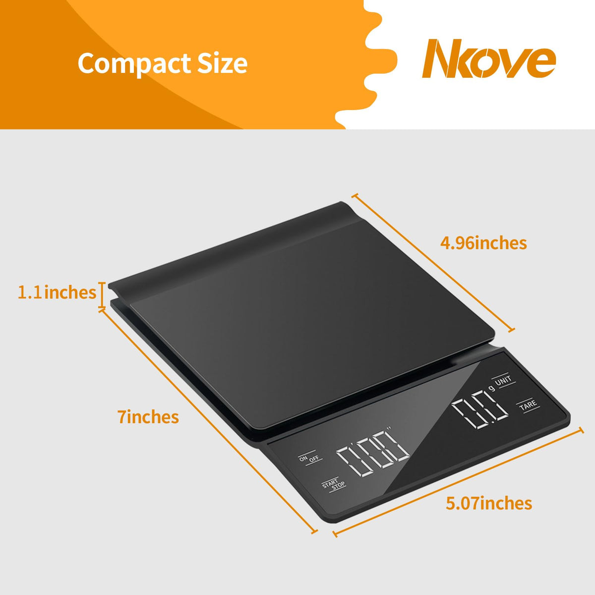 0.1g High Precision Coffee Scale with Timer H46682