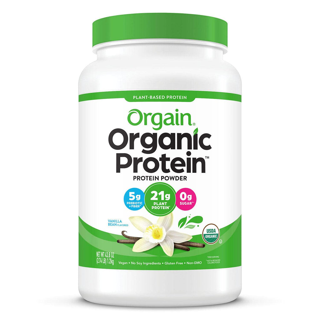 Organic Plant Based Protein Powder Vanilla Bean 2.74 lb Z5341