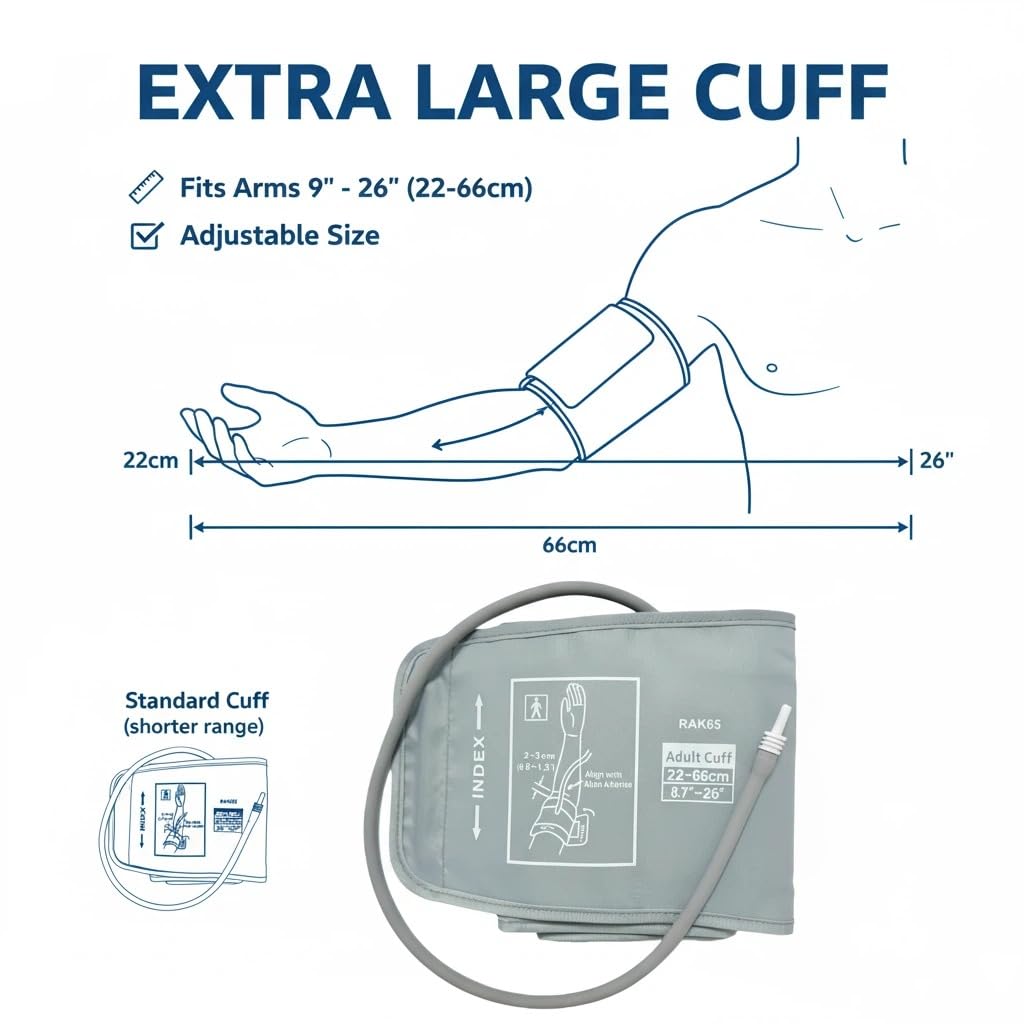 Extra Large Blood Pressure Cuff Replacement 8.7"-26" D706