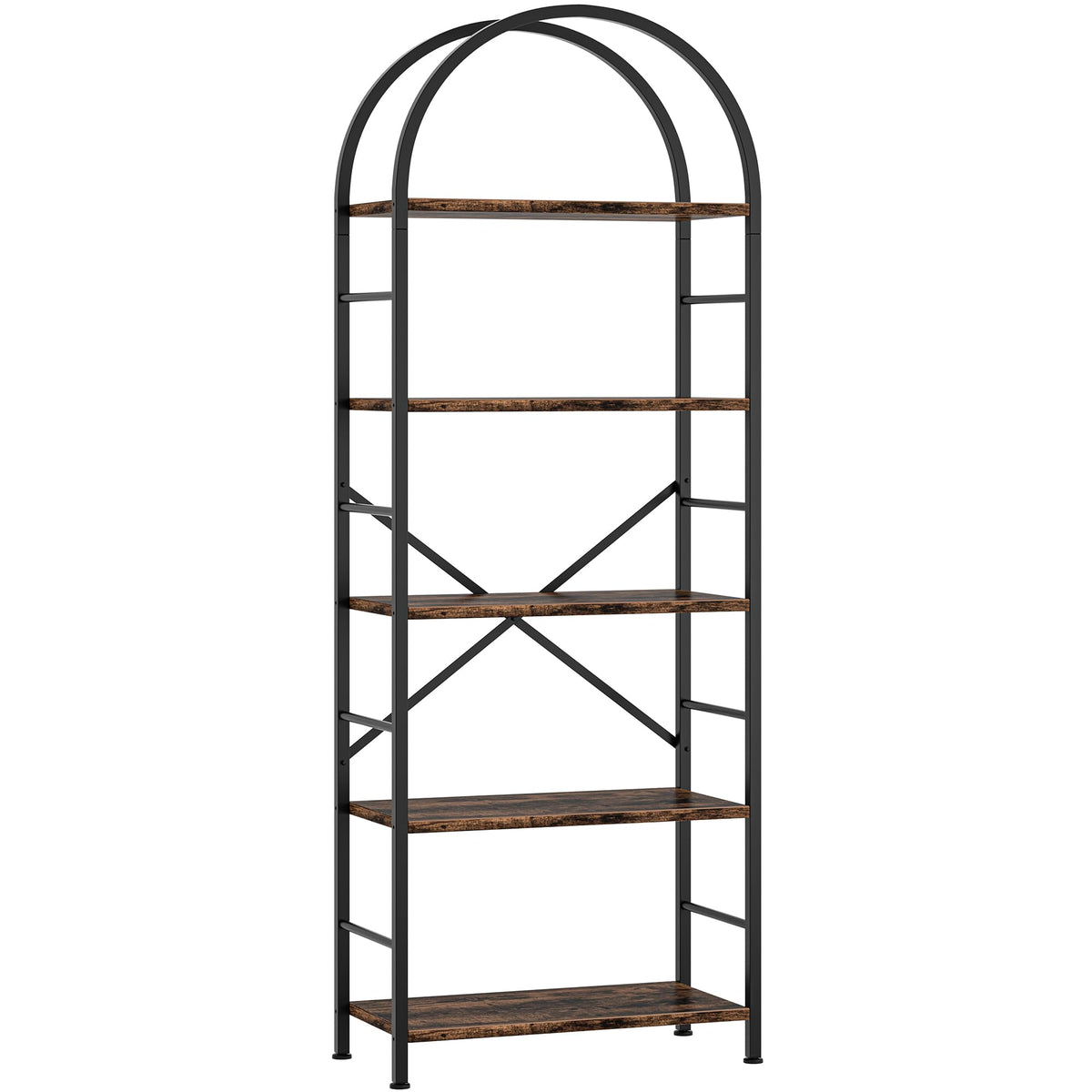 5 Tier Brown Bookshelf M967