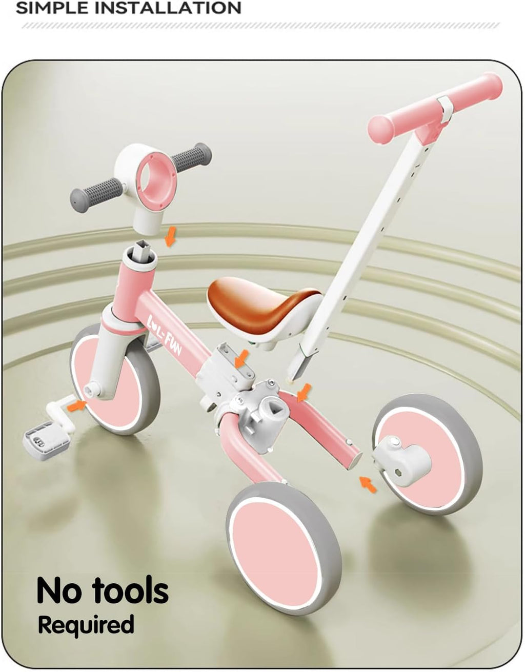 Toddler Balance Bike 5 in 1 Tricycle G314260