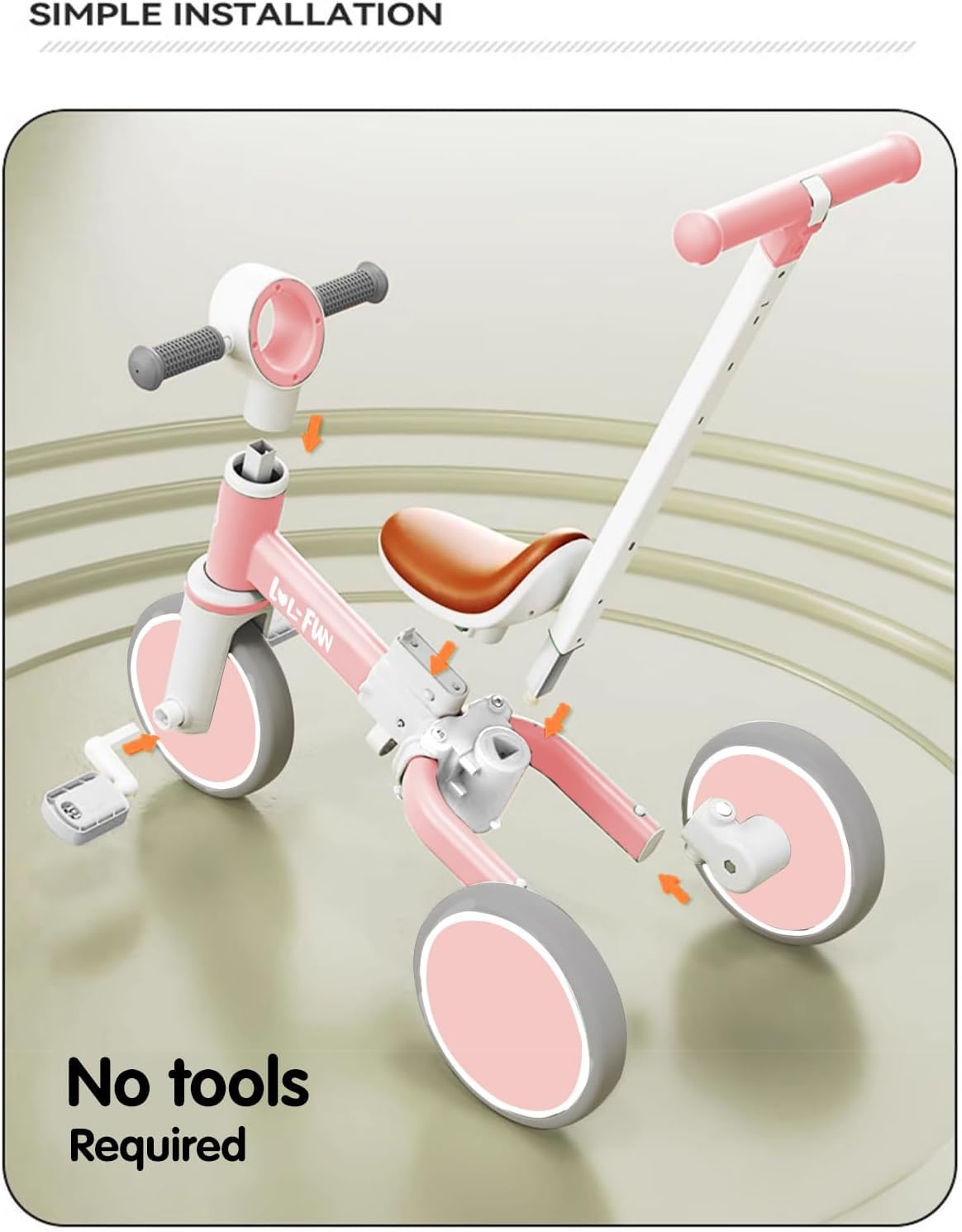 Toddler Balance Bike 5 in 1 Tricycle G314260