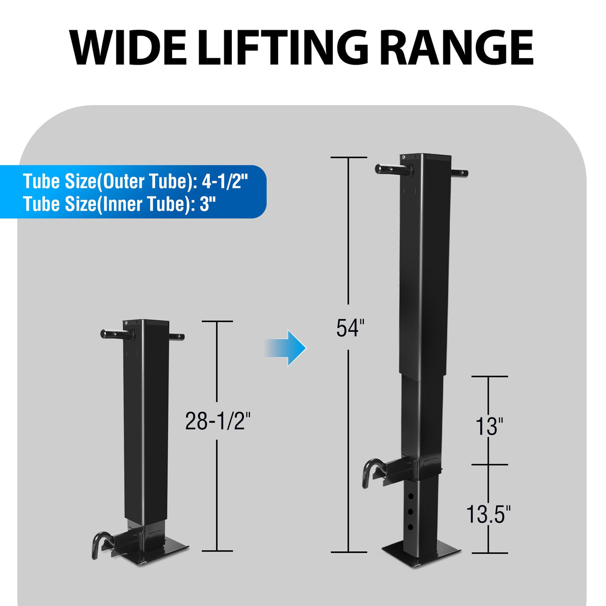 12000lbs Capacity Heavy-Duty Trailer Jack L46239