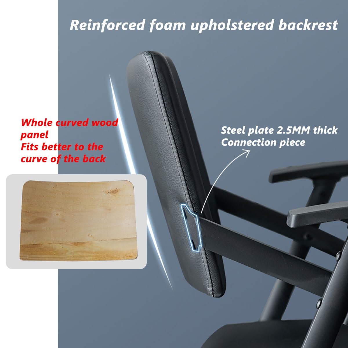 Foldable Office Chair with Attached Desk A284
