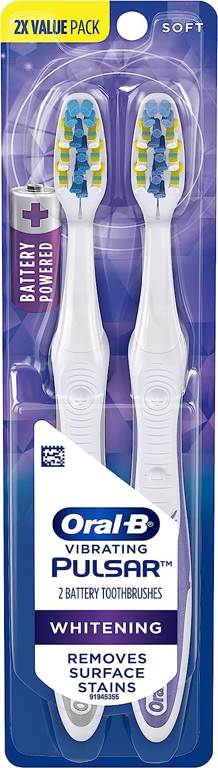 Battery Electric Toothbrushes 2 Count Soft J345