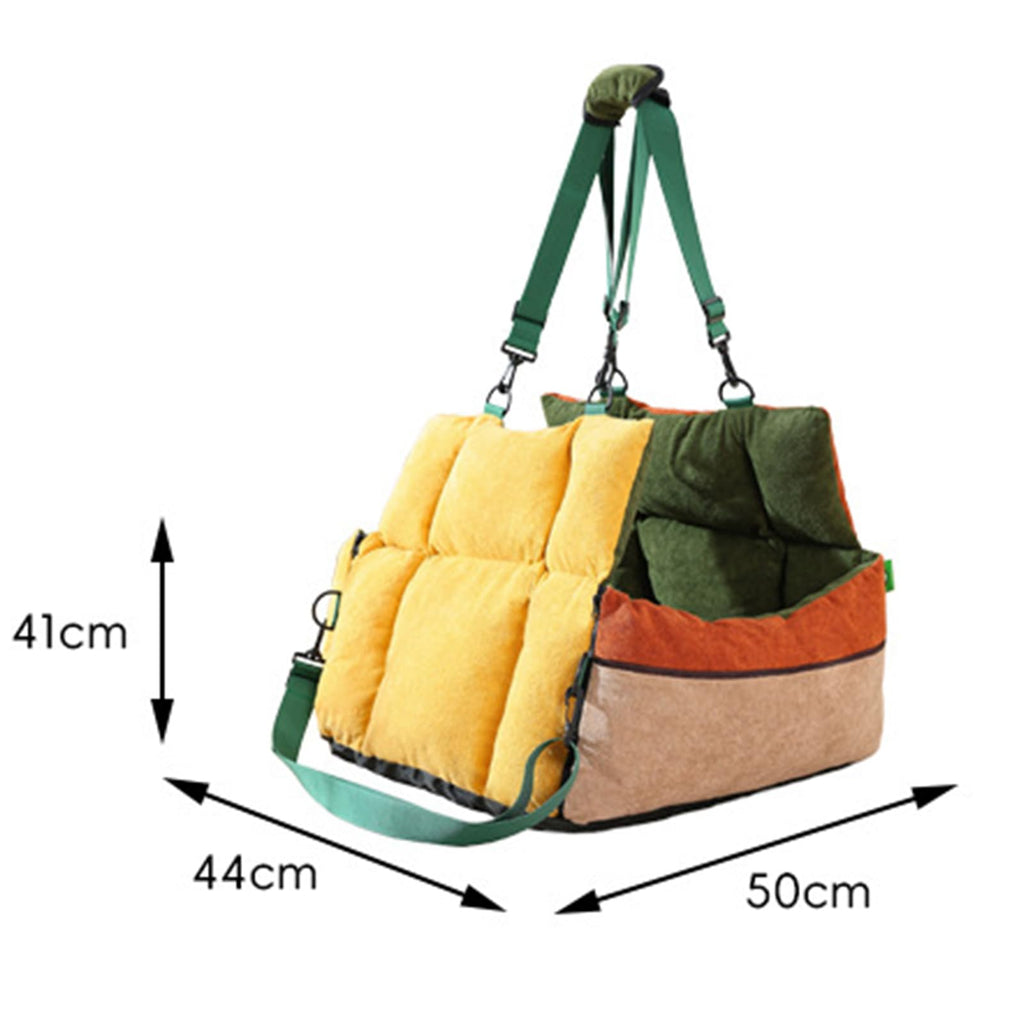 2-in-1 Elevated Dog Car Seat Q820