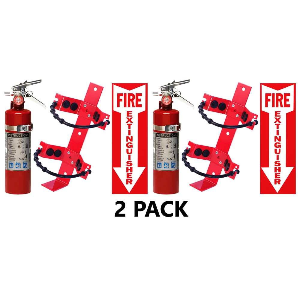 2 Pack 2.5 Lb ABC Fire Extinguisher O4262