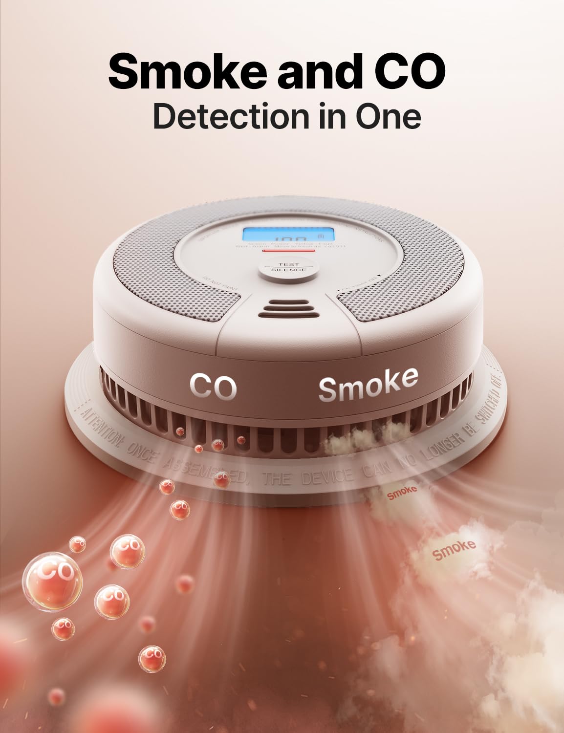 Smoke Detector Carbon Monoxide Alarm Combo 3-Pack C541799