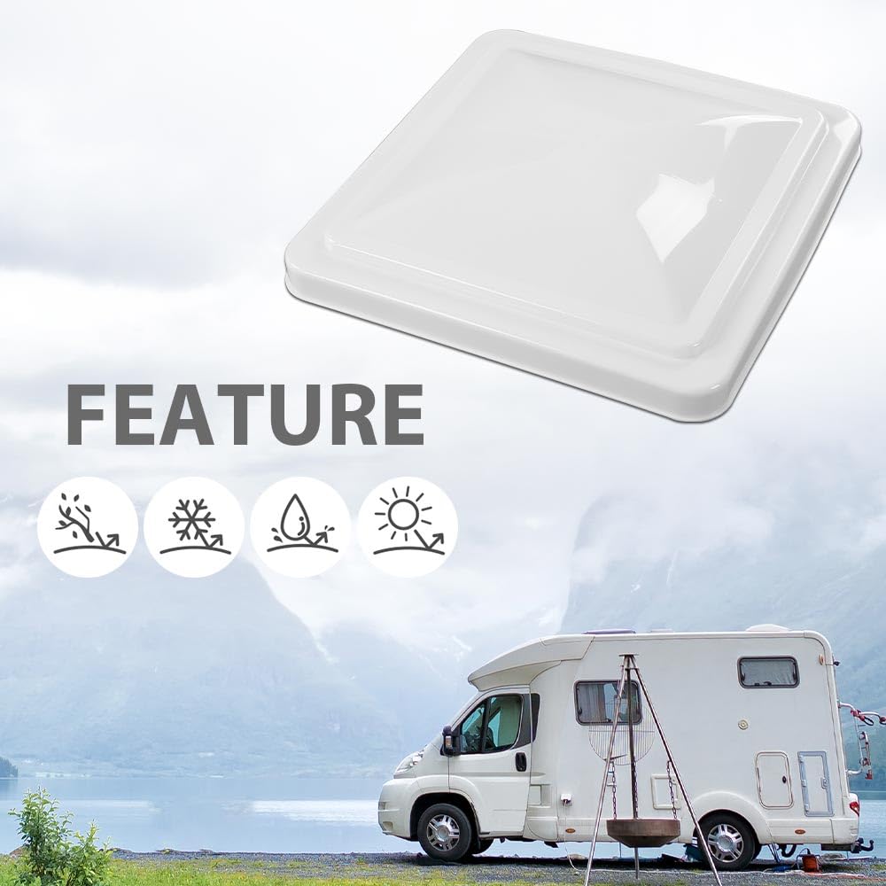 14" x 14" White Roof Vent Cover J4505