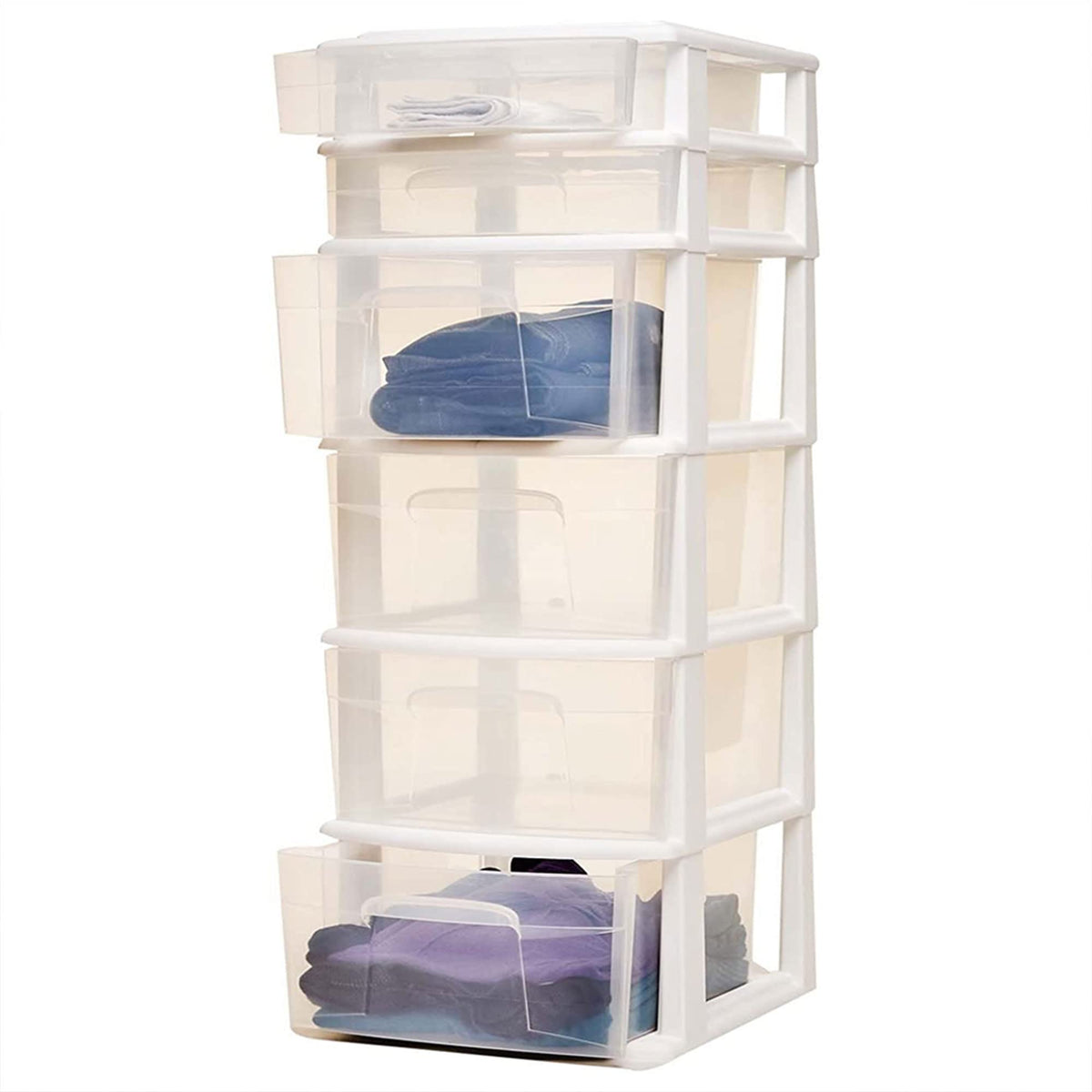 6 Drawer Plastic Storage Cart 2 Pack G53815