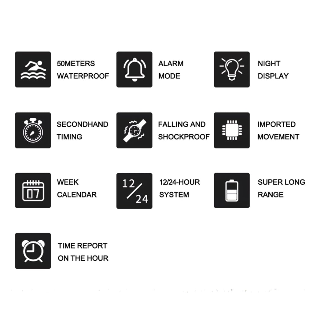 Water Resistant LED Digital Wrist Watch T508620