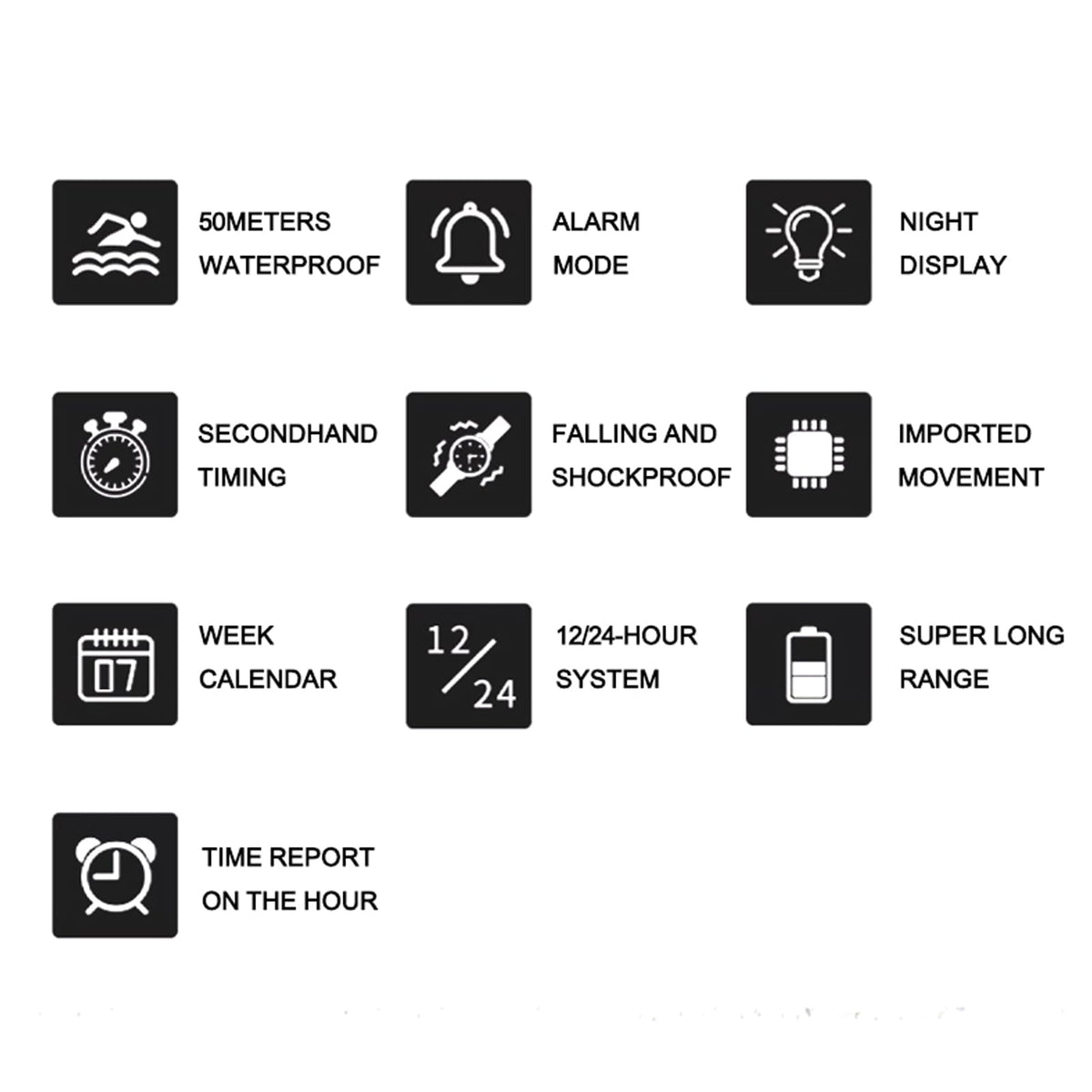 Water Resistant LED Digital Wrist Watch T508620