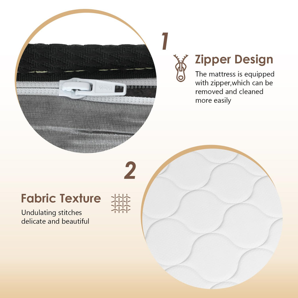 6 Inch Twin Medium Firm Hybrid Mattress W135633