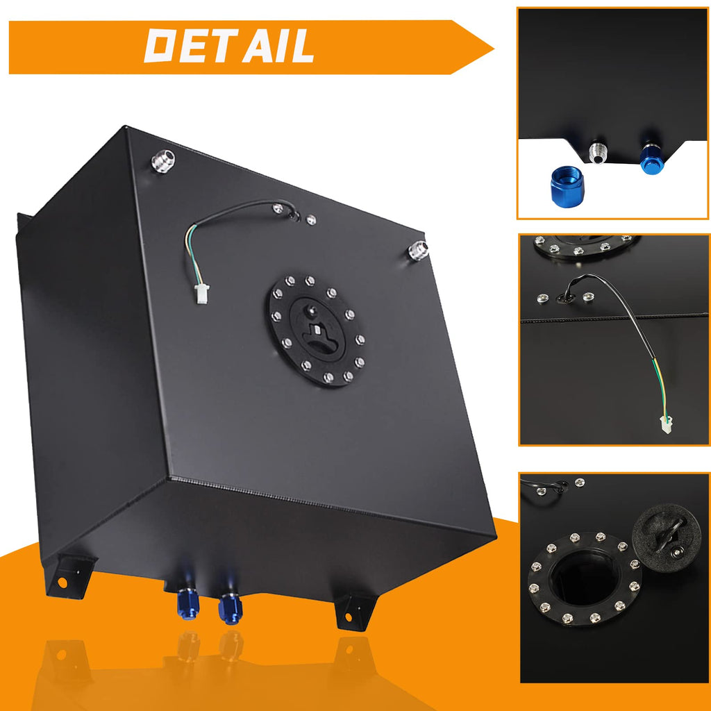 5 Gallon 20L Fuel Cell Tank with Cap and Level Sender F601