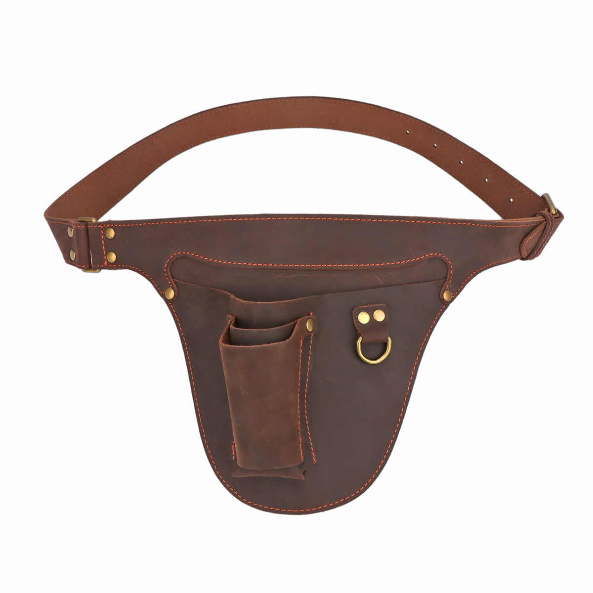 Leather 3 Pockets Adjustable Tool Belt Bag B478