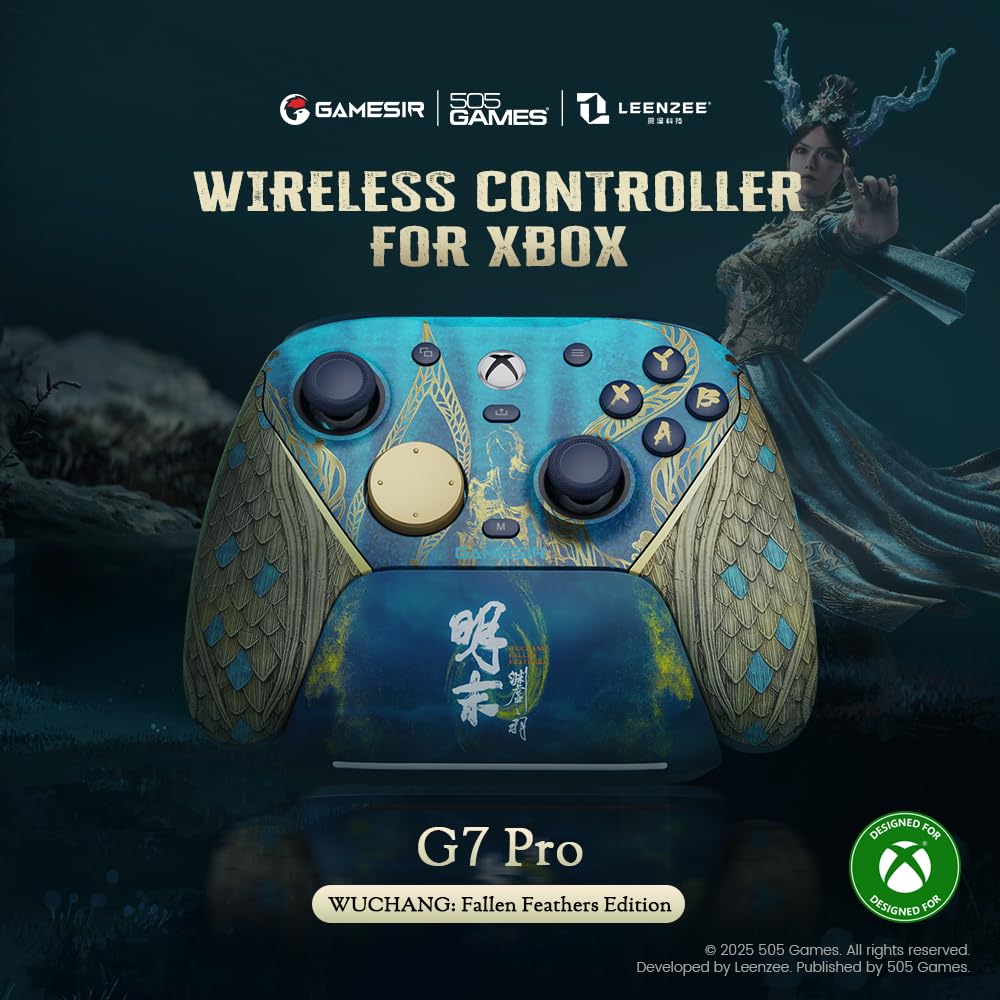 Wireless Gaming Controller with TMR Sticks, Hall Effect Analog Triggers M92084