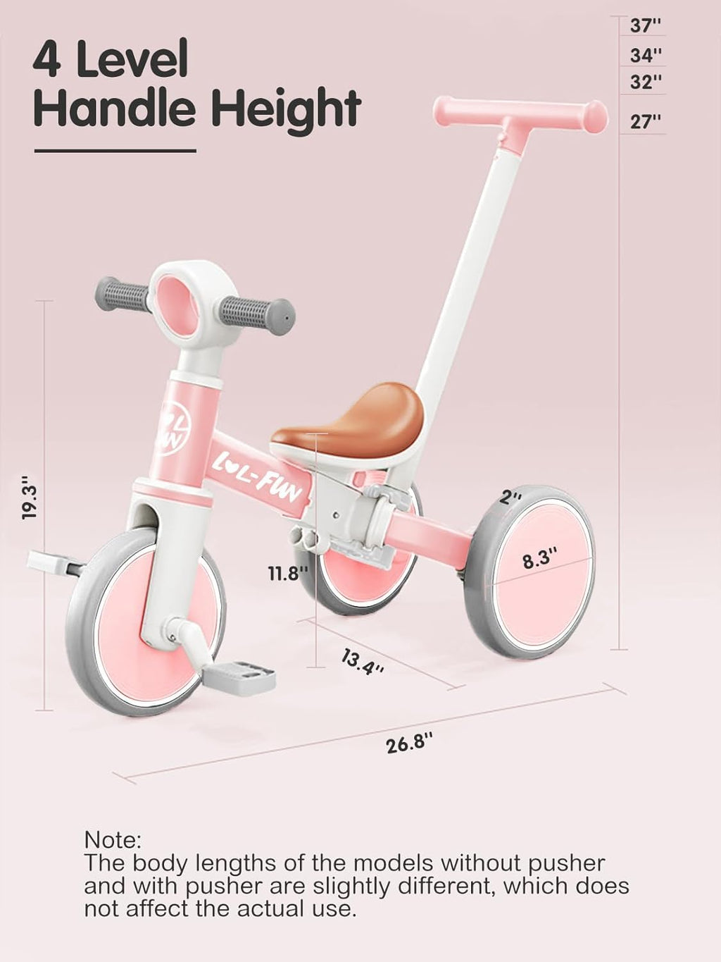 Toddler Balance Bike 5 in 1 Tricycle G314260