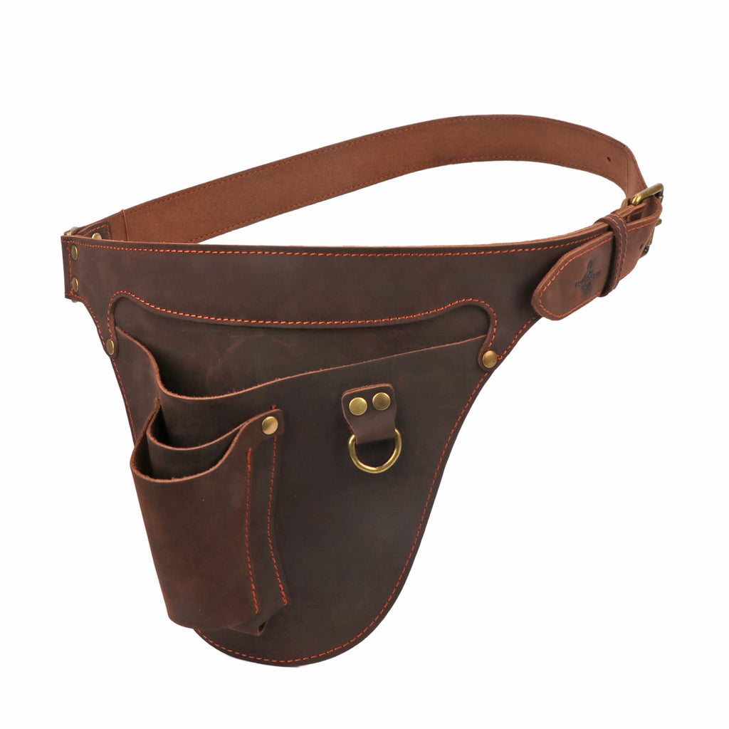 Leather 3 Pockets Adjustable Tool Belt Bag B478