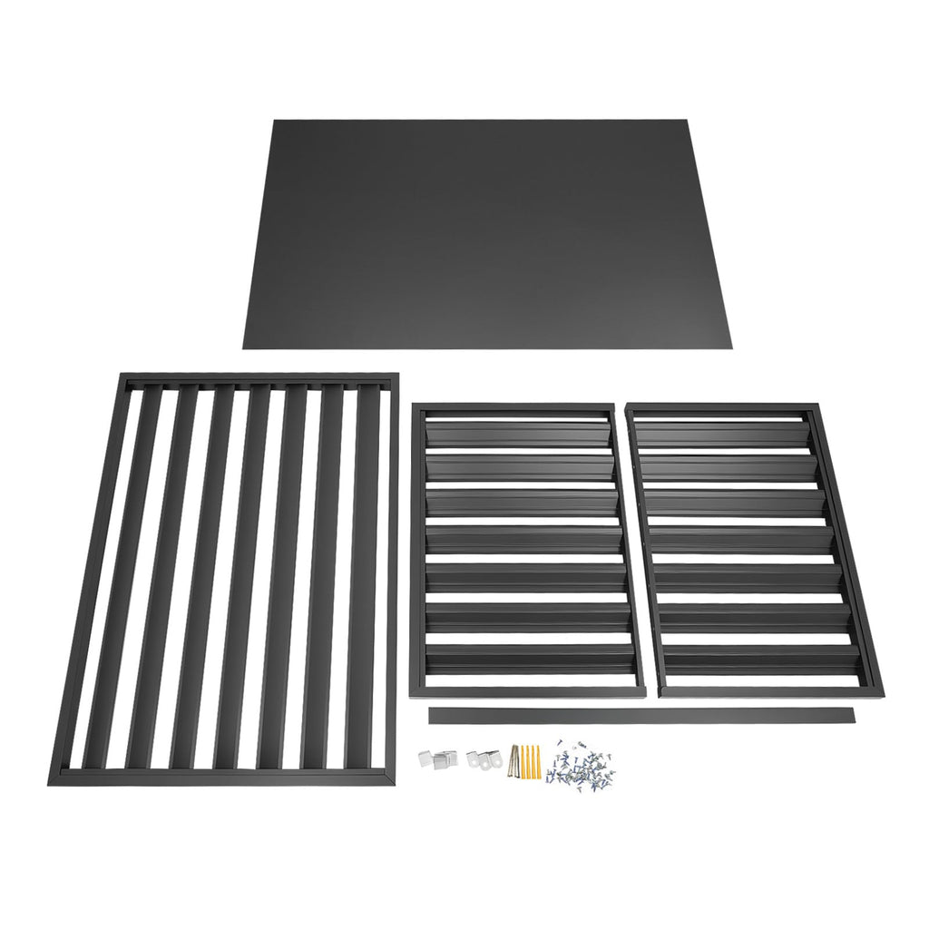 43x23x31 Inch Aluminum Alloy Air Conditioner Fence Screen U39803