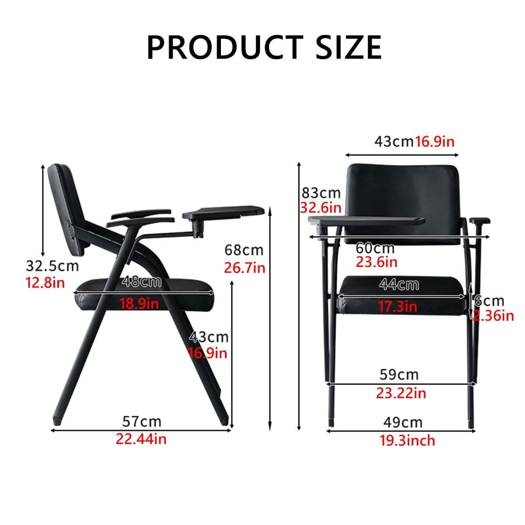 Foldable Office Chair with Attached Desk A284