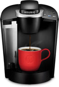 Single Serve K-Cup Pod Coffee Maker, 3 Brew Sizes, 48oz Removable Reservoir, Black S446