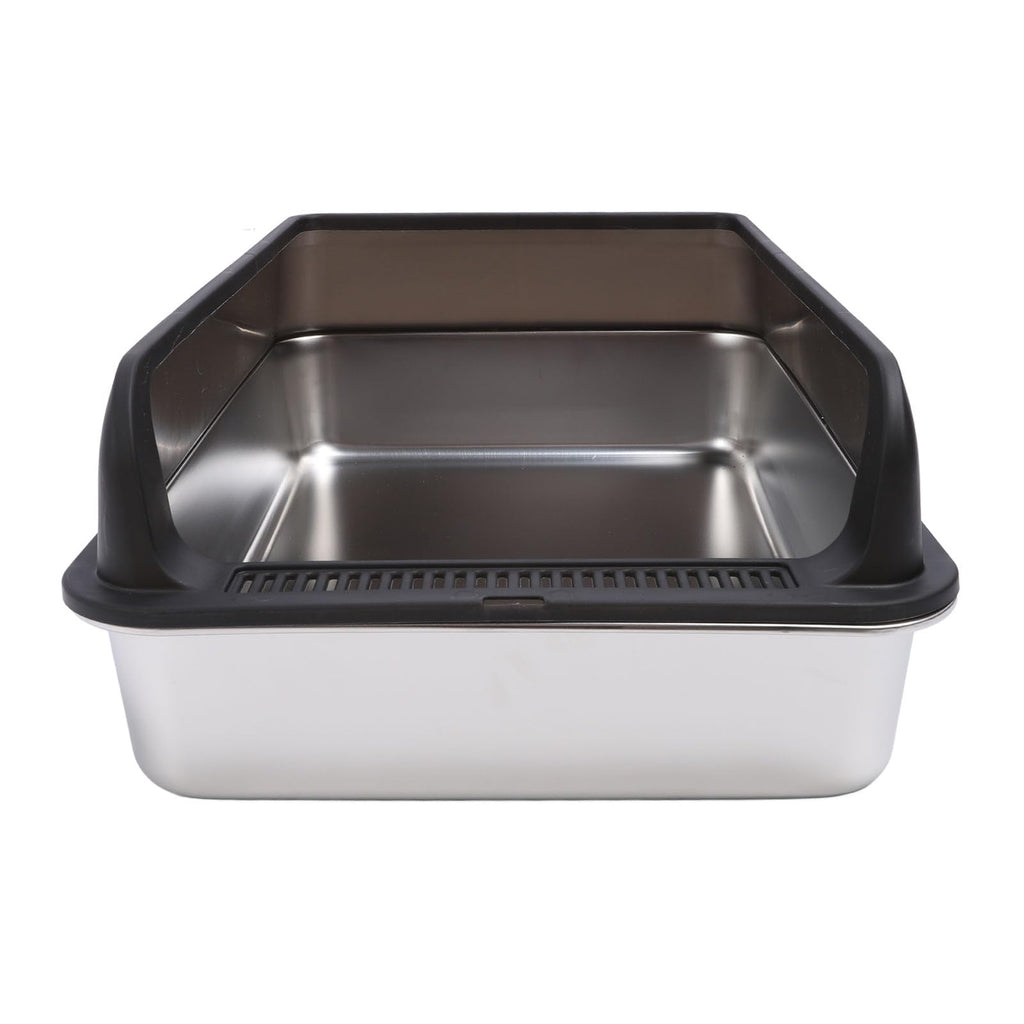 Stainless Steel Litter Box with Lid H9654
