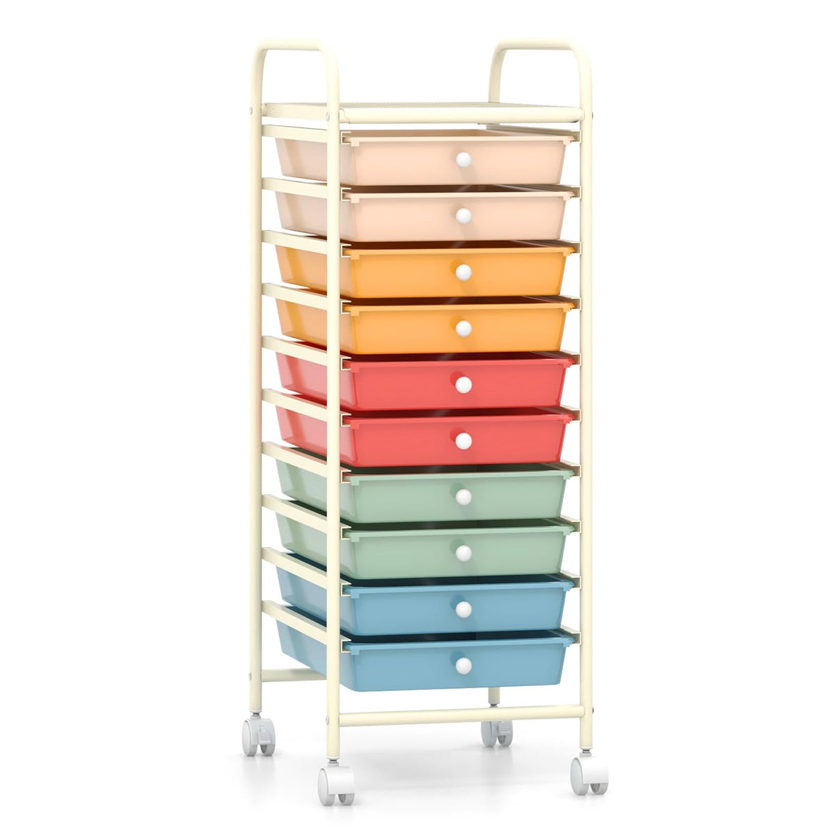 10 Drawer Rolling Storage Cart A6748