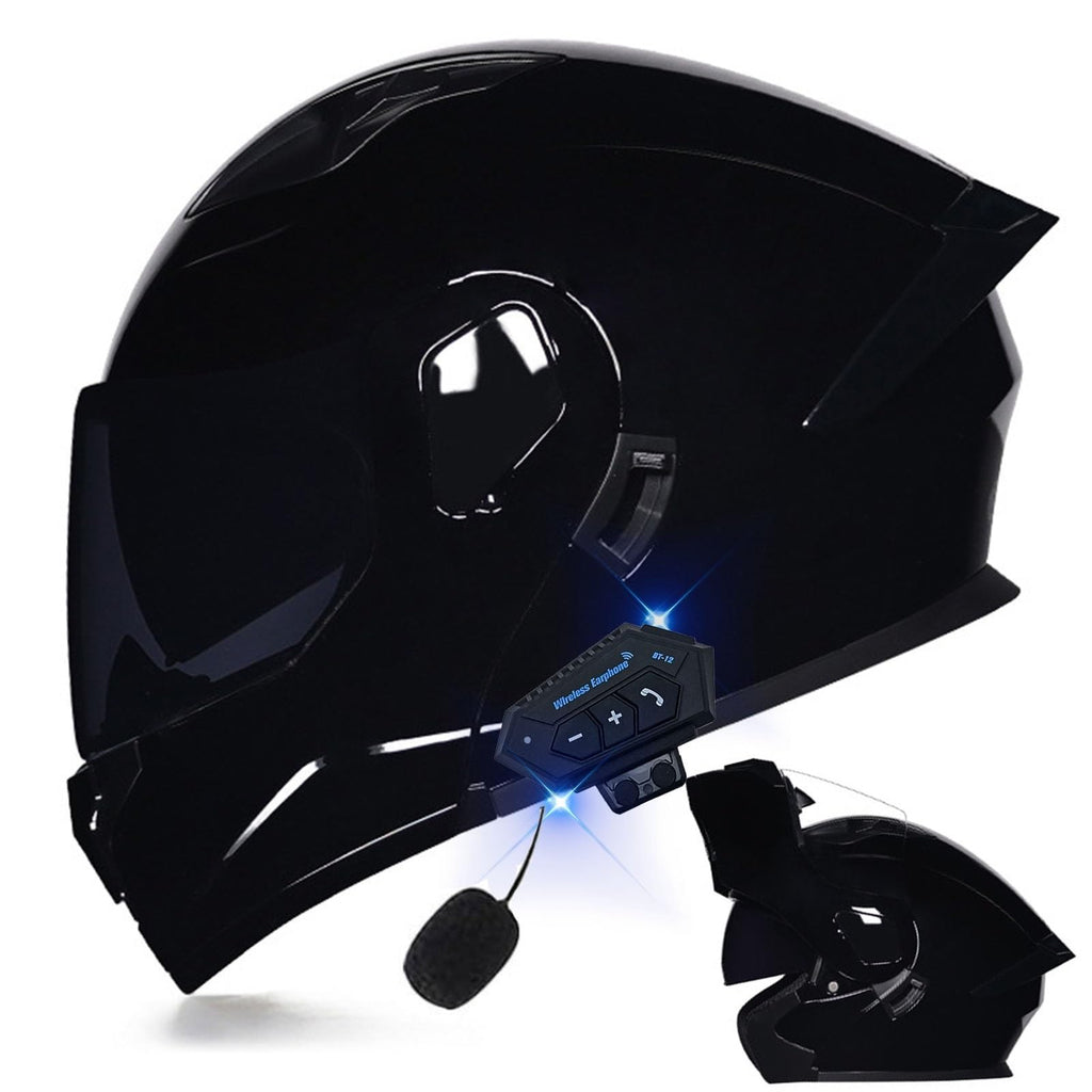 DOT Approved Full Face Flip up Anti-Fog Double Visor Motorcycle Helmet C696