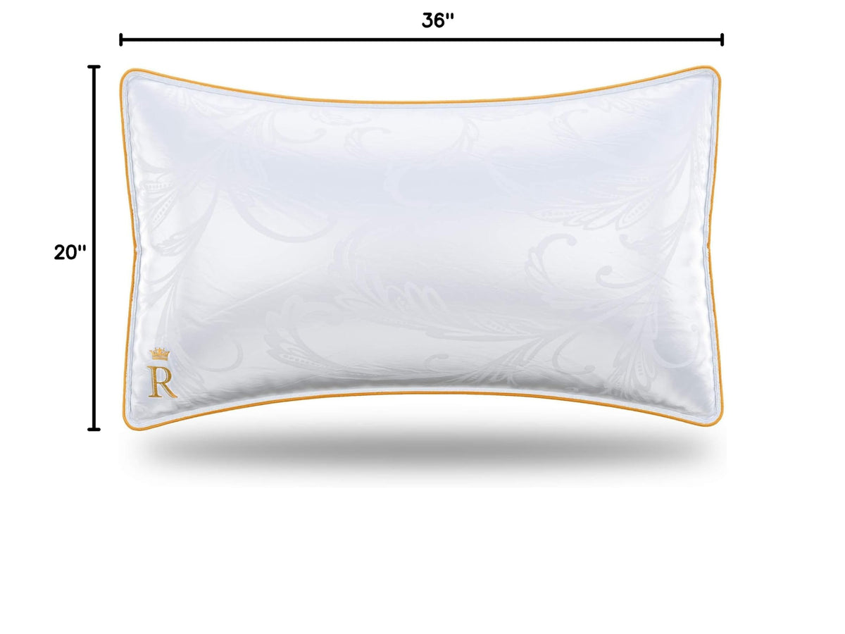 King Size Set of 2 Adjustable Cotton Bed Pillows K3923