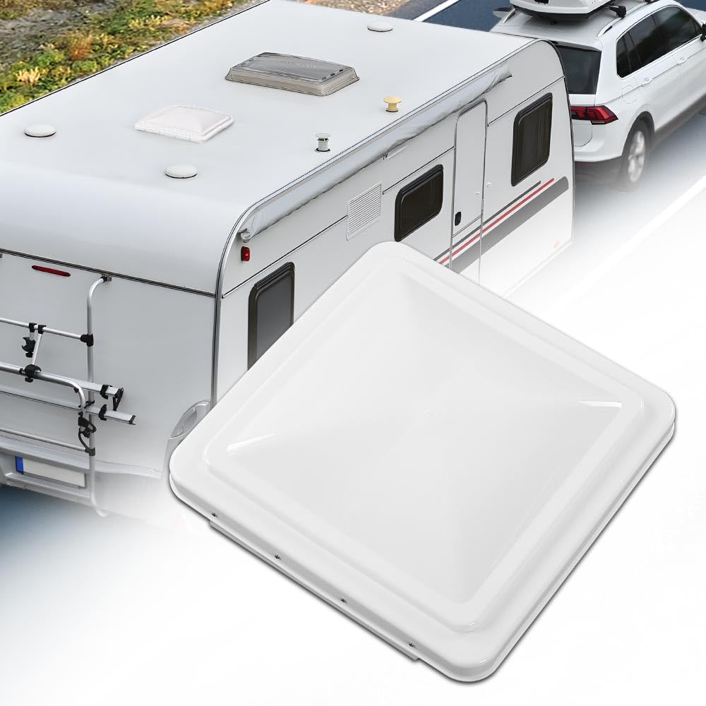 14" x 14" White Roof Vent Cover J4505