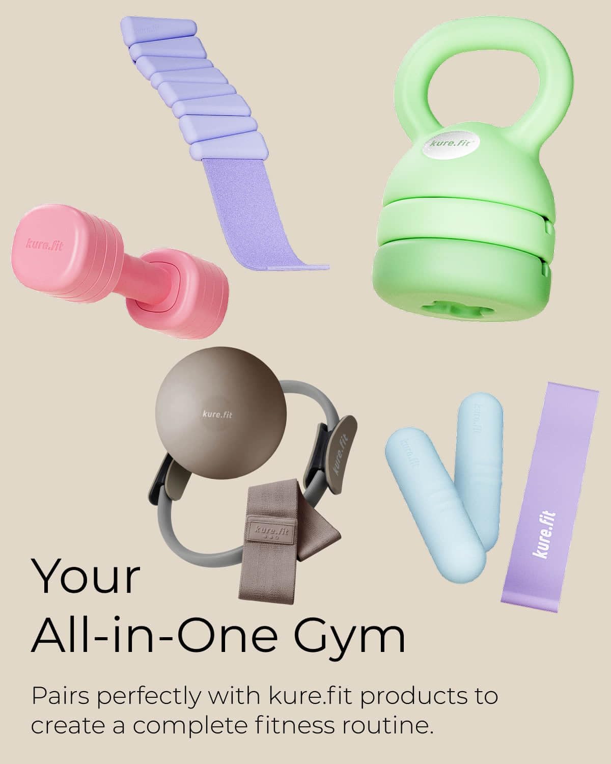 Adjustable Dumbbell Set 2LB 3LB 4LB 5LB T36596