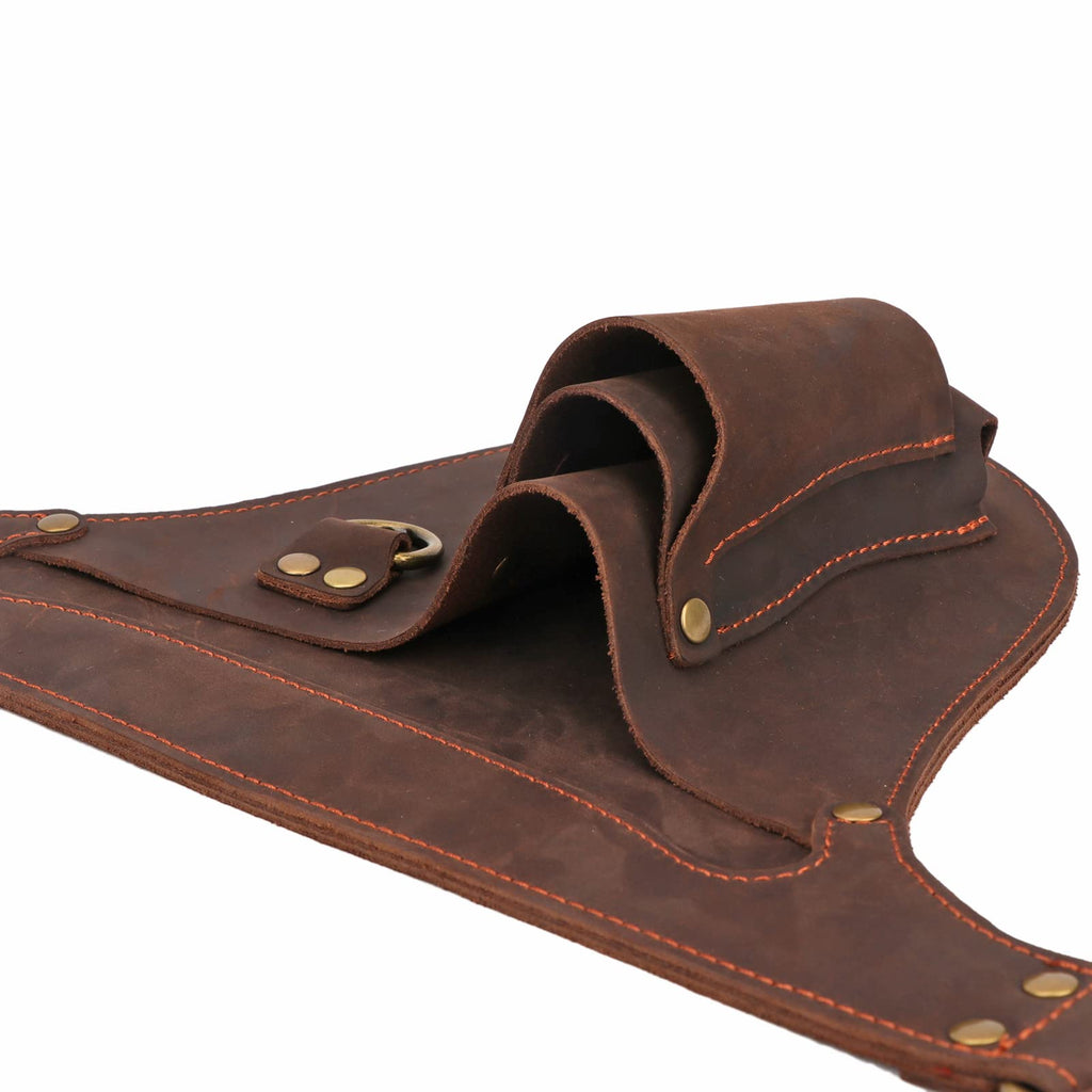 Leather 3 Pockets Adjustable Tool Belt Bag B478