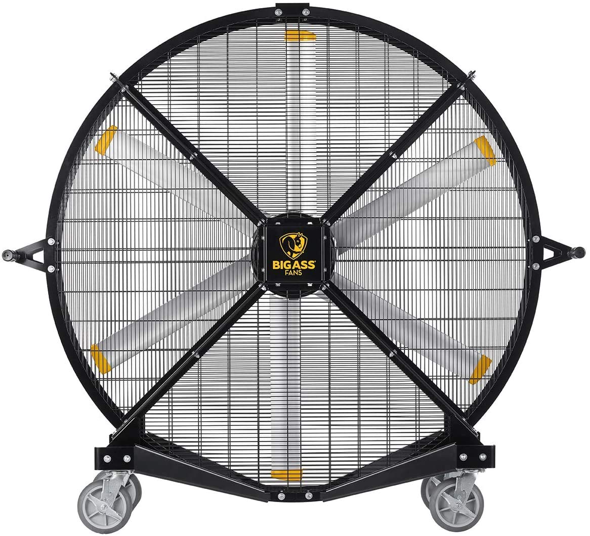Black 6' Indoor/Outdoor Mobile Fan with Wheels U550503