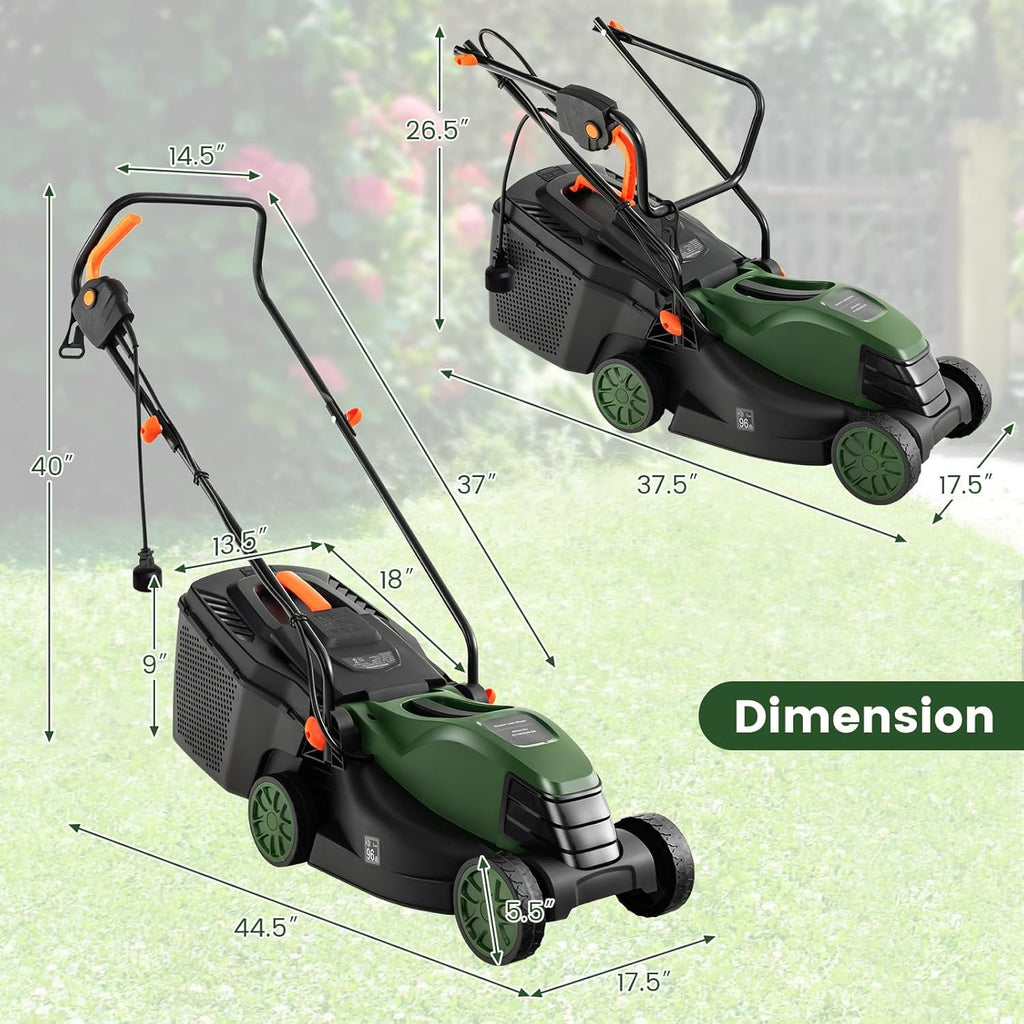 Electric Lawn Mower with Grass Collection Box R5414