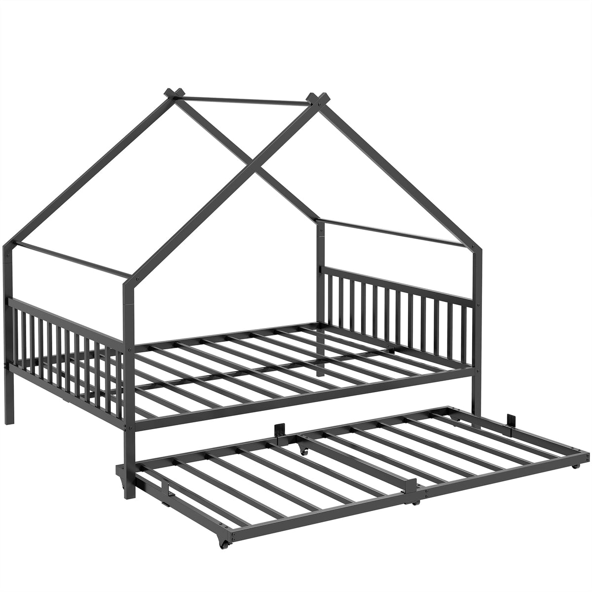 Black Daybed with Trundle P704