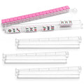 Clear Acrylic Mahjong Racks with Pushers Set of 4 D958