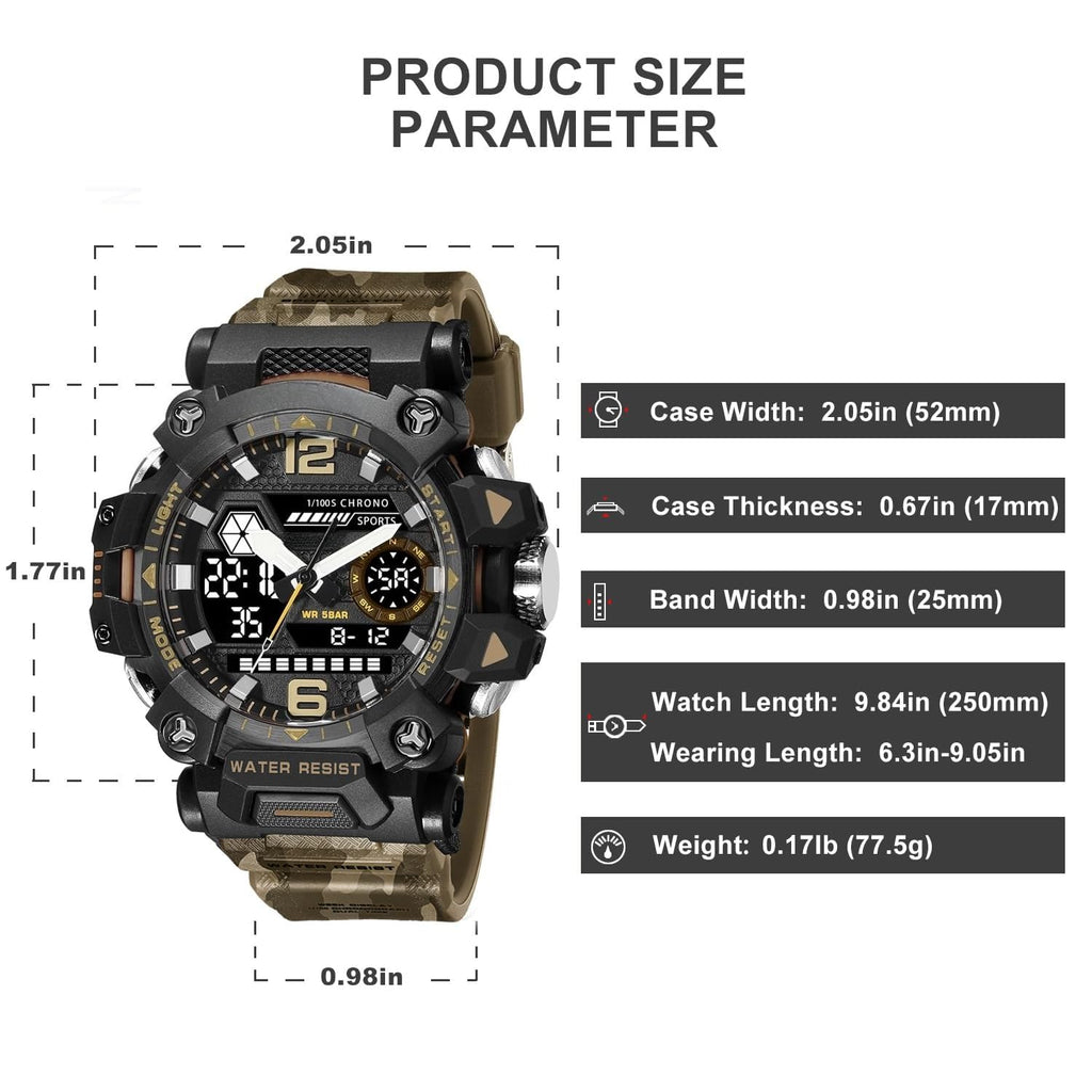 Water Resistant LED Digital Wrist Watch T508620