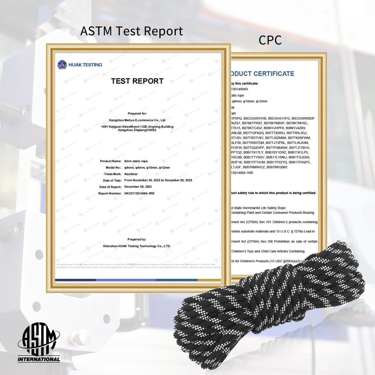 8mm 10mm Double Braid Climbing Rope R93832