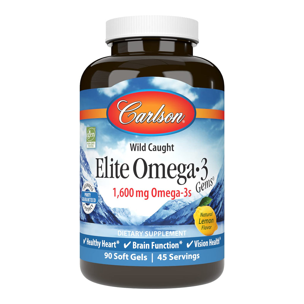 Omega-3 1600 mg Lemon 90 Softgels I23170